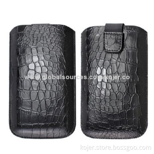 Cases for iPhone 4/4S, Made of PU Leather with Retractable Pull-tab, OEM Orders Welcomed